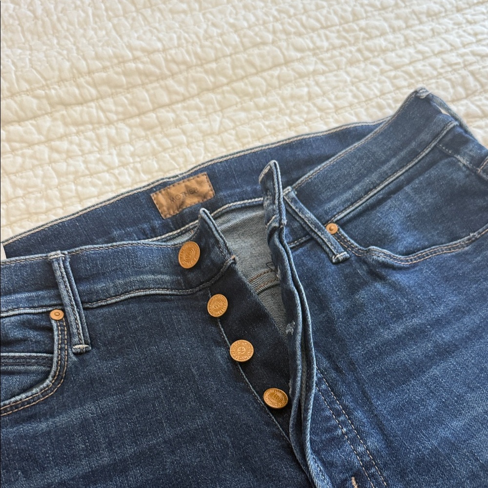 Mother denim jeans the stunner ankle fray